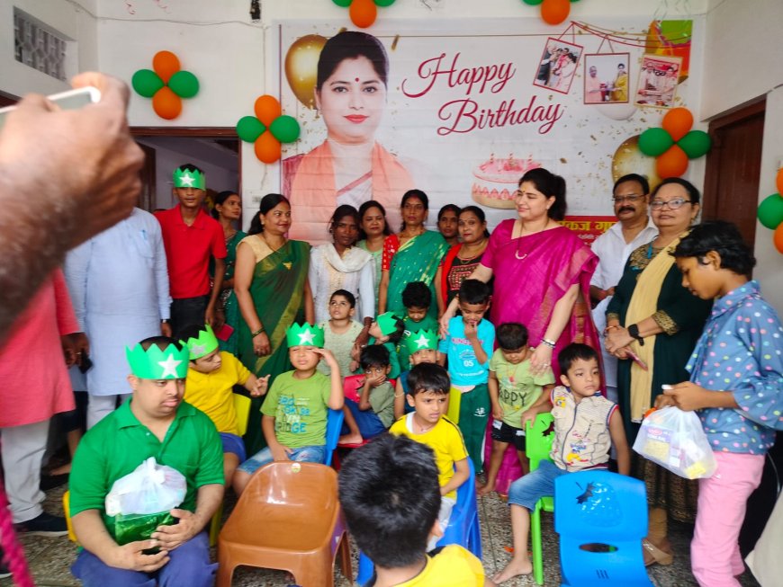 MP Priyanka Singh Rawat celebrated her birthday with disabled children