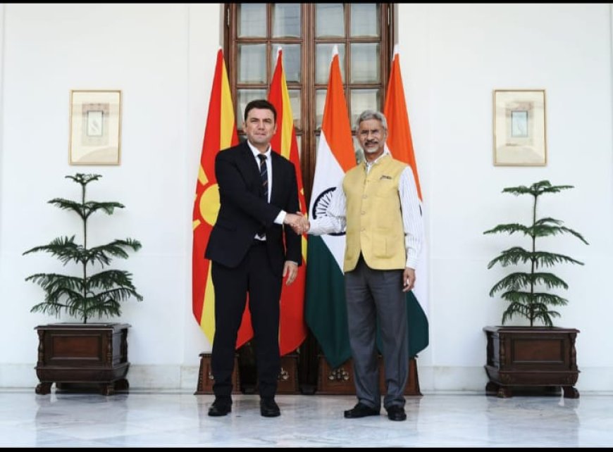 Foreign Minister of North Macedonia Bujar Osmani reached India