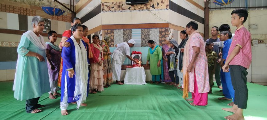 On the 128th birth anniversary of Baba Vinoba Bhave at 'Ankit Gram', Sevadham Ashram, 3 homeless, destitute and disabled sisters were adopted along with an all-religion prayer meeting