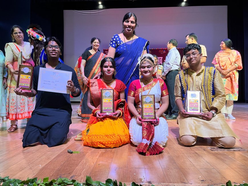 Vyom, Samriddhi, Snigdha and Krish of SKD Academy got 1st position in Kala Utsav -divisional level competitions