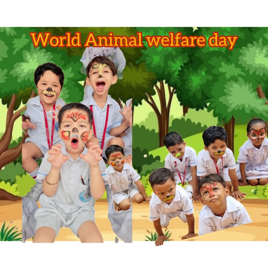 On World Animal Welfare Day, the children of SKD Academy took a pledge to make people aware