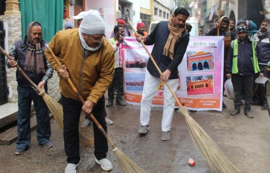 Mayor cleaned Harihar Baba temple