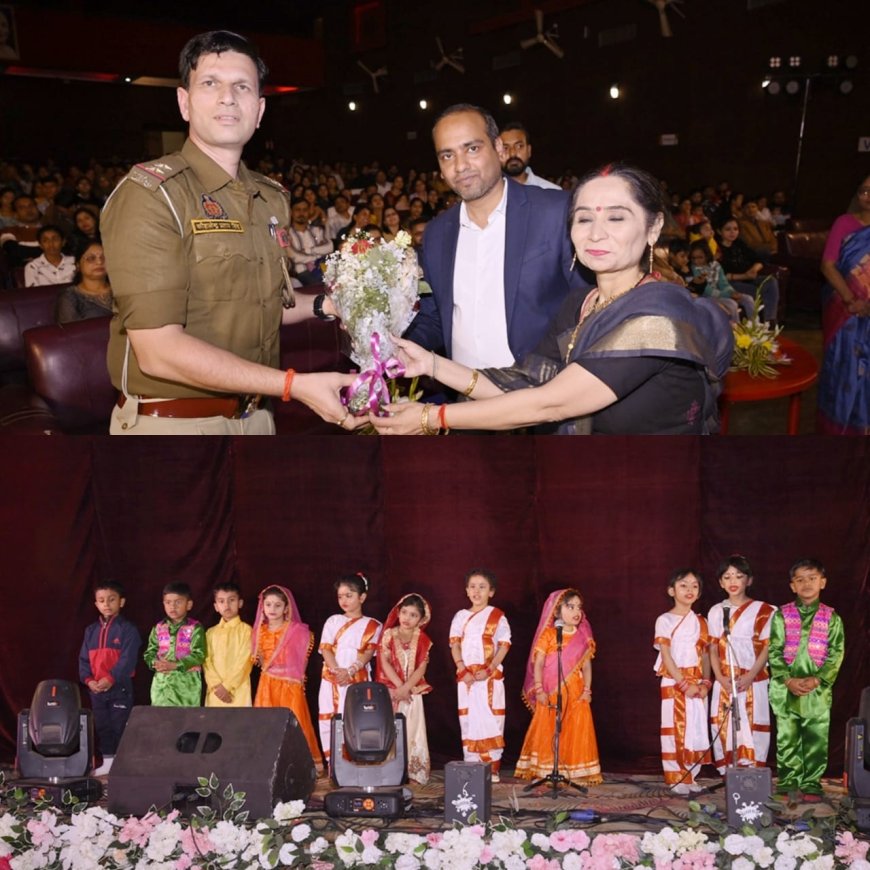 Children presented beautiful tableaux in the annual function of Makun Pre School