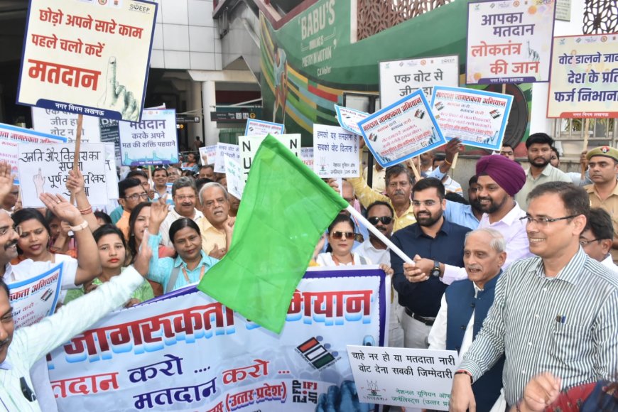 Journalist organization organized voter awareness rally