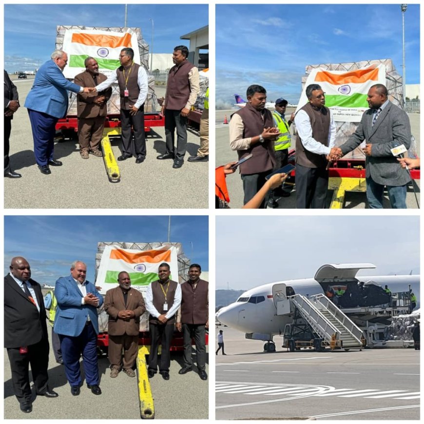 India sends 19 tonnes of relief material to Papua New Guinea