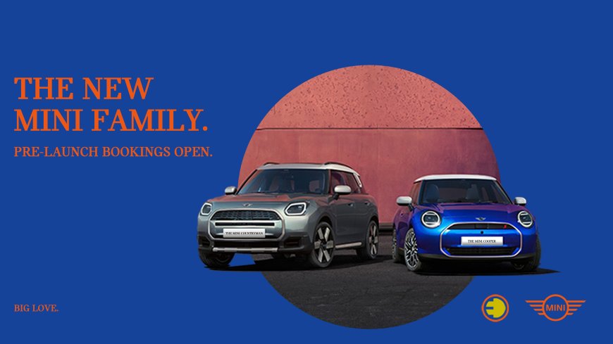 Now book your MINI Cooper S and all-electric MINI Countryman available at authorized Dealerships in India