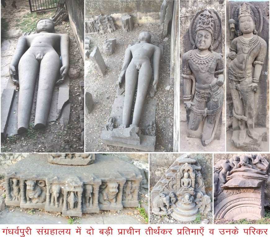 Two huge statues of Tirthankaras found in Gandharvapuri