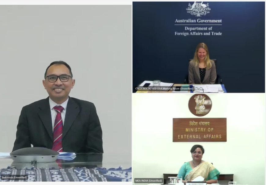 India, Indonesia, Australia resolve to work towards a free Indo-Pacific