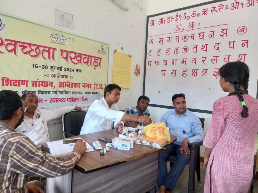 Health camp organized under Swachhta Pakhwada