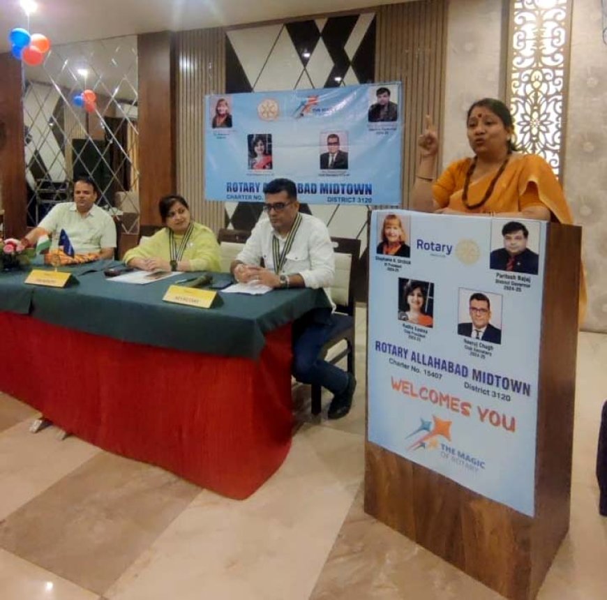 Rotary Allahabad Midtown organized a talk on environmental protection