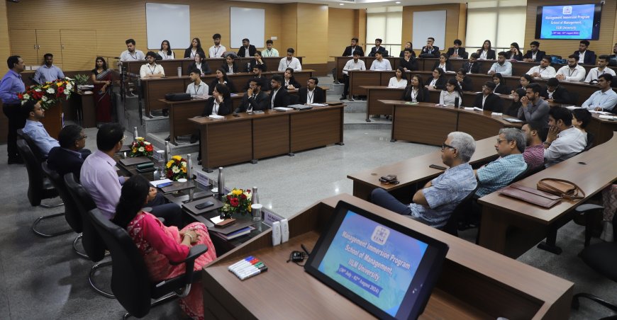 62 students of IILM University participated in Management Immersion Program of IIM Sambalpur