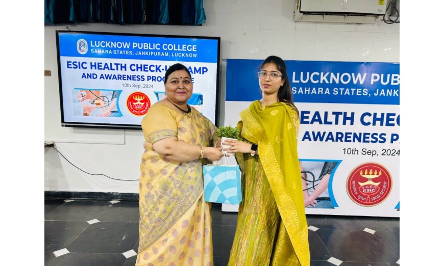 Lucknow Public College Hosts Health Awareness Camp