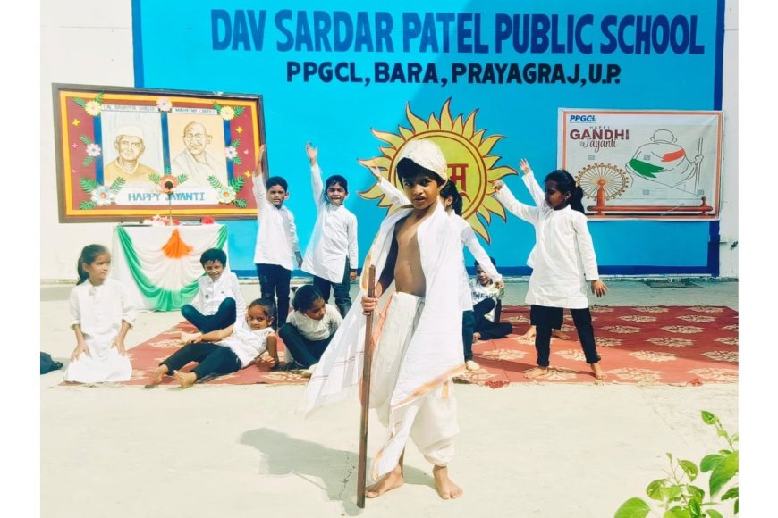 DAV School Celebrates Gandhi and Shastri Jayanti