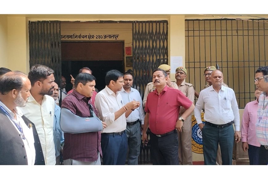 District Magistrate Addresses Waterlogging at Akbarpur Underpass