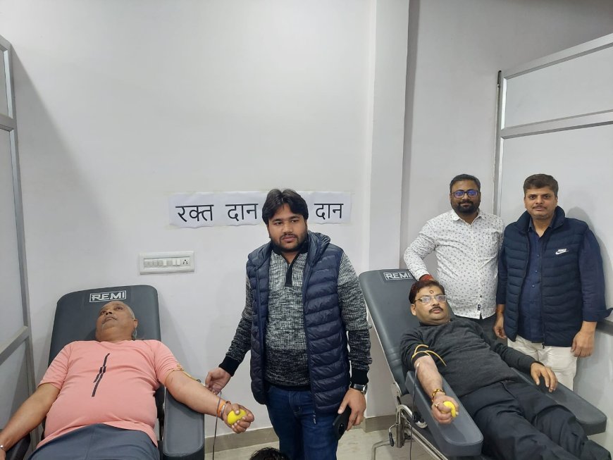 Blood Donation Camp Organized at Vidya Diagnostic and Biopsy Center