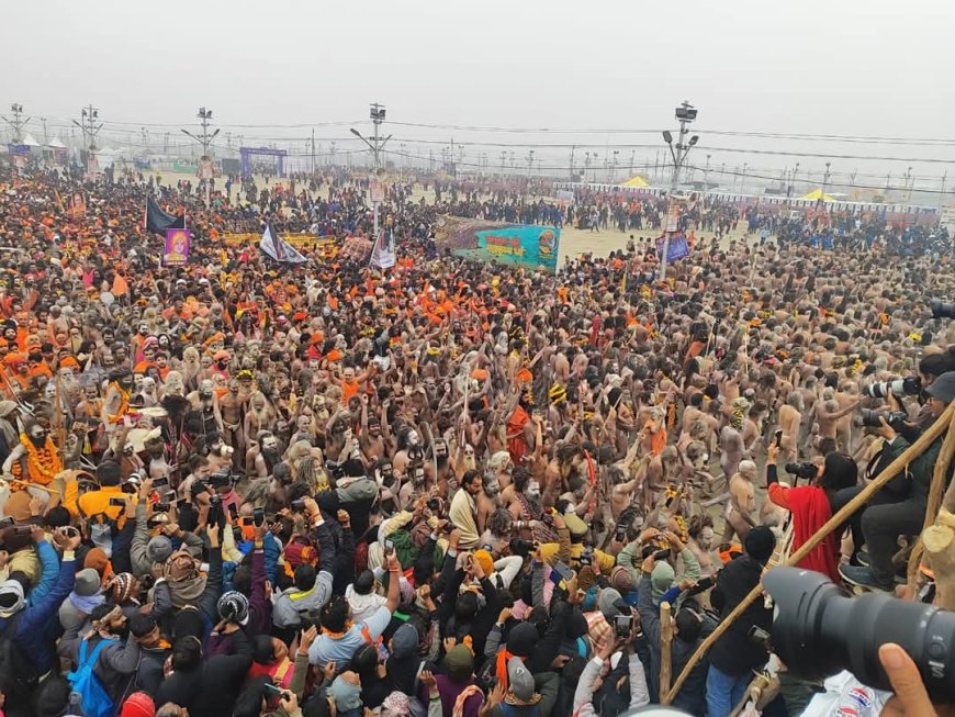 #TriveniSangam Becomes Spiritual Hub as 3.5 Crore Devotees Take #AmritSnan