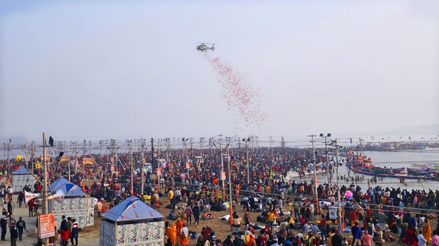 #TriveniSangam Becomes Spiritual Hub as 3.5 Crore Devotees Take #AmritSnan