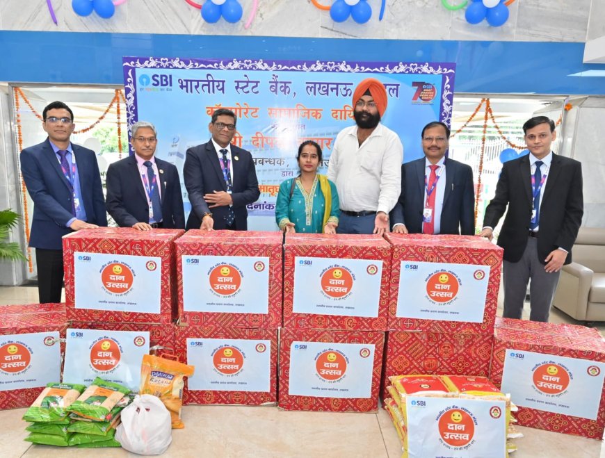 SBI Lucknow Celebrates 70th Foundation Day with Meaningful CSR Contribution to Shelter Home for Women