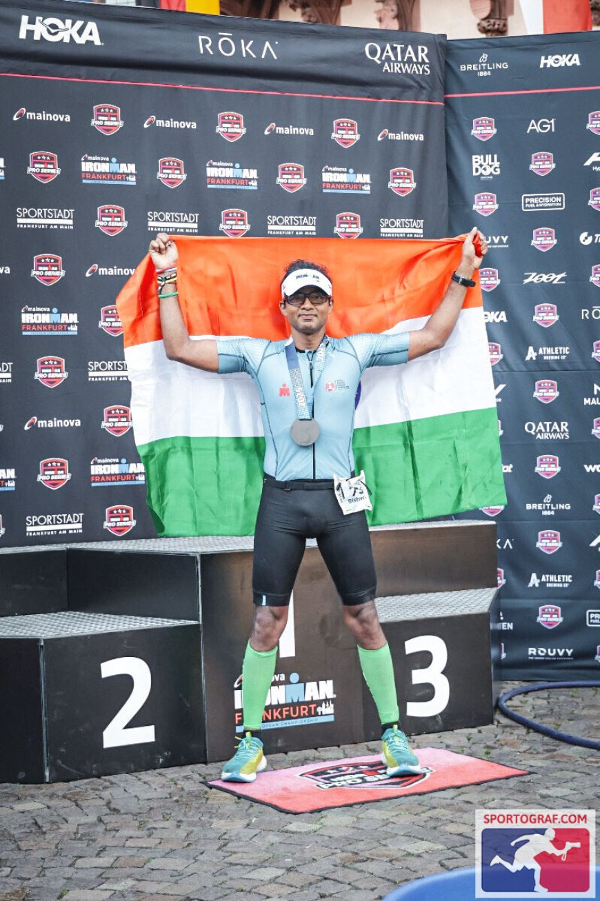 Dr. B.N. Tiwari Scripts History with Fourth Ironman Triumph at Frankfurt