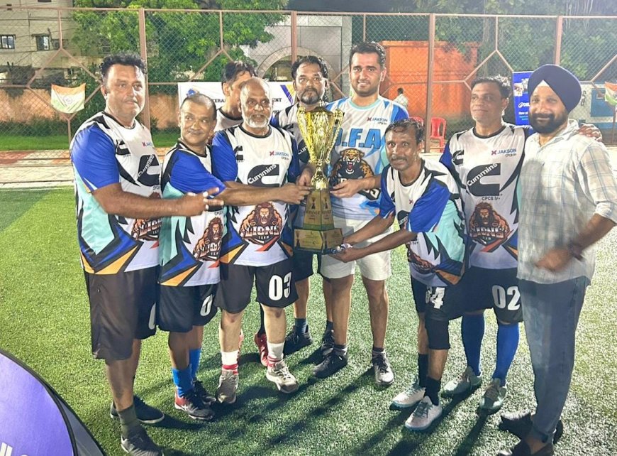 Veterans Men's Futsal Tournament Unites Top Officials and Players in Kanpur