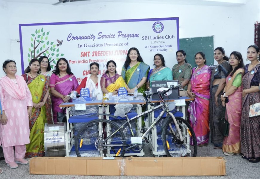 SBI Women’s Club Donates Essential Supplies to Chetna Institute