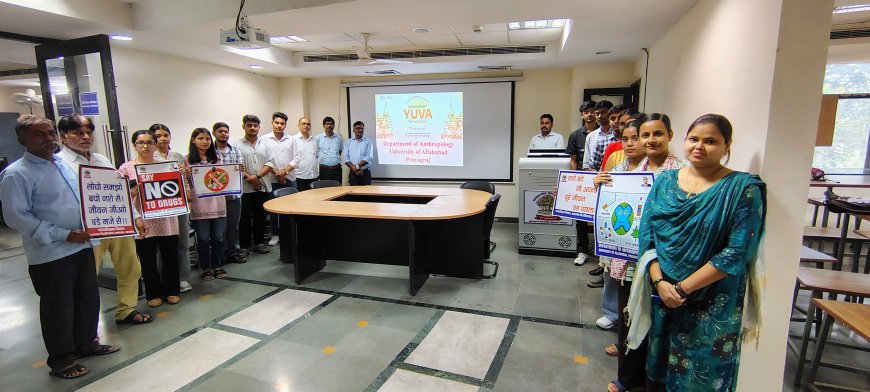 Anthropology Dept Hosts Awareness Drive on Drug-Free Youth for Developed India