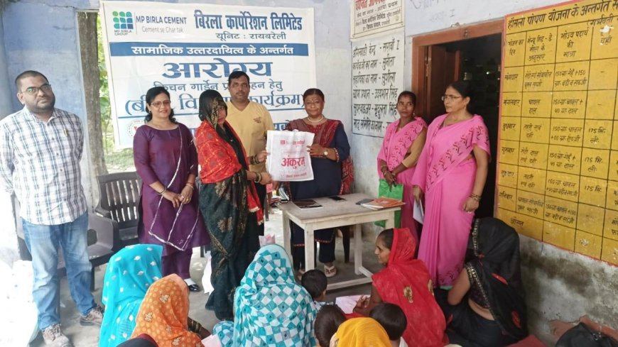 Birla Corporation Supports Maternal Health with Mosquito Net Distribution in Rural Raebareli