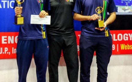 Kanpur's Young Paddlers Shine at State Tournament; The Sports Hub's Ashutosh Gupta Secures Top Spot