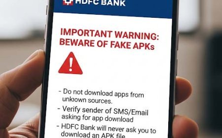 HDFC Bank Issues Warning on APK Fraud to Protect Customers