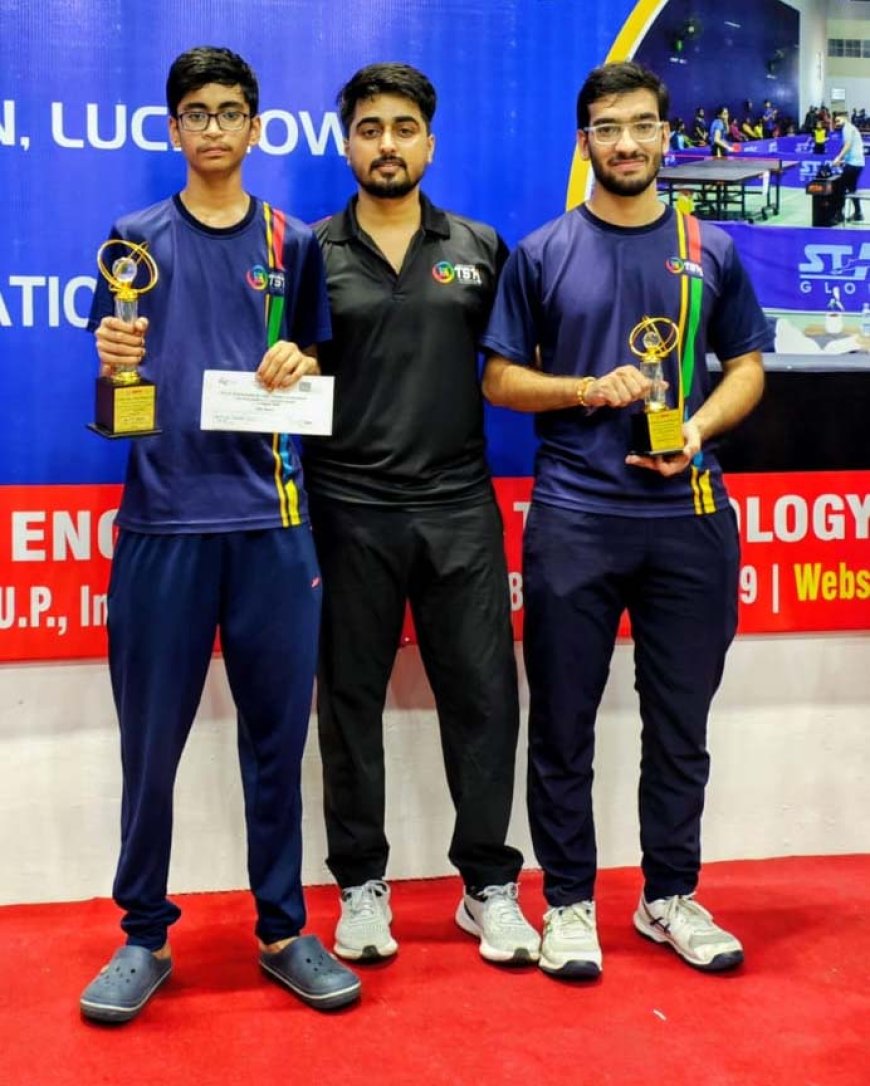 Kanpur's Young Paddlers Shine at State Tournament; The Sports Hub's Ashutosh Gupta Secures Top Spot