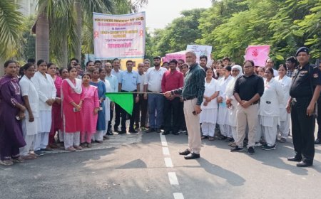 *Awareness rally on World Suicide Prevention Day at Mahamaya Medical College*
