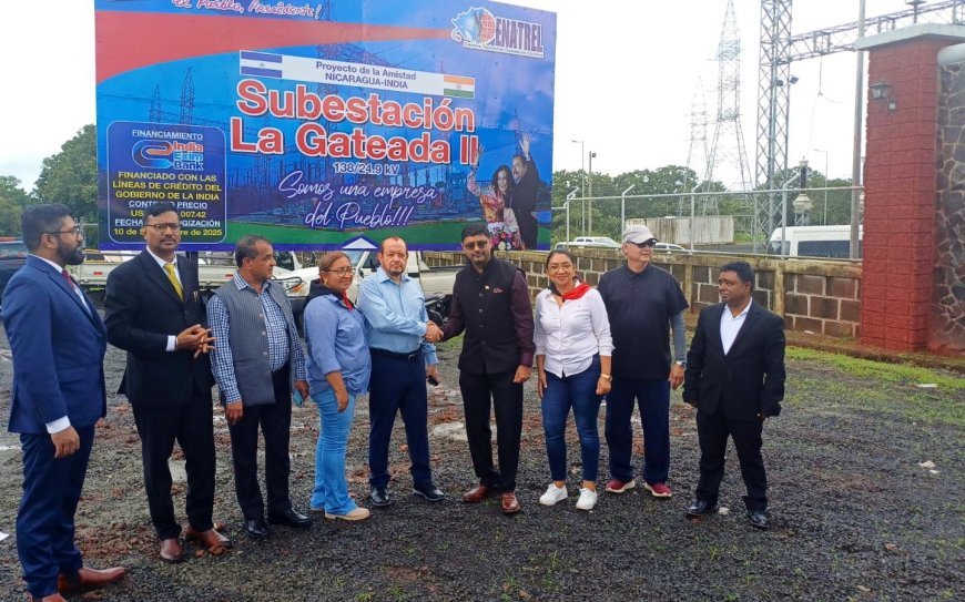 Nicaragua receives gift of power substation and transmission lines from India