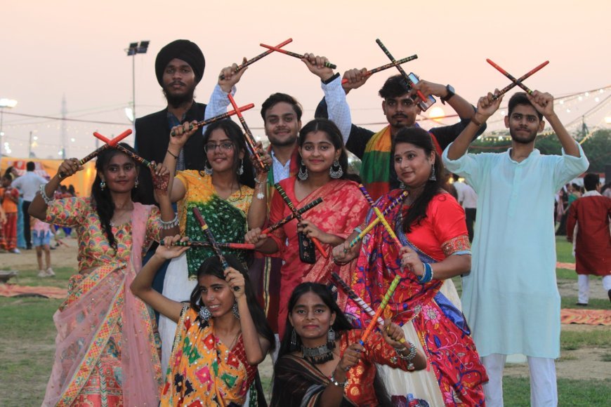 Study Hall College Hosts Dandiya Night 2025 with Festive Spirit