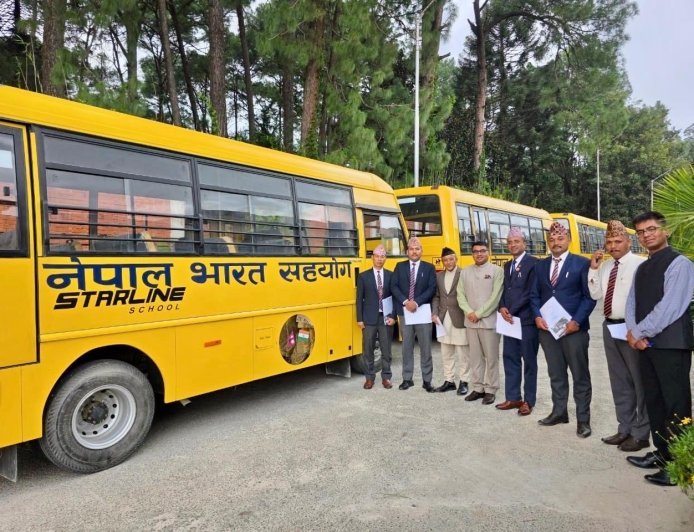 India Gifts 81 School Buses to Nepal's Educational Institutions