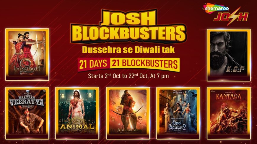 Shemaroo Josh’s 21-Day Festive Movie Extravaganza from Dussehra to Diwali!
