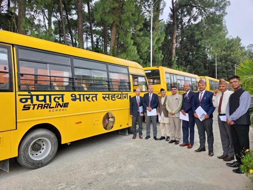 India Gifts 81 School Buses to Nepal's Educational Institutions