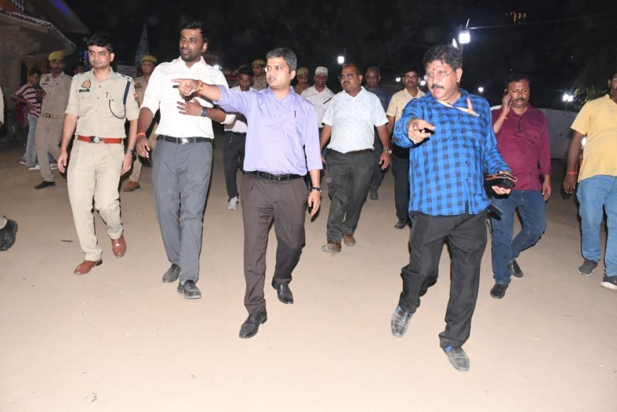 Prayagraj DM reached Sangam to check arrangements regarding Chhath Puja