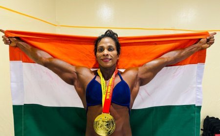 Vandana Thakur Roars Gold: Indian Bodybuilder Triumphs at World Championship in Indonesia