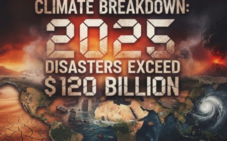 Climate Breakdown: 2025 Disasters Exceed $120 Billion