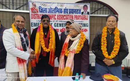 Academician and Sports Veteran Prof. Pawan Kumar Pachauri Elected Vice President of District Olympic Association Prayagraj