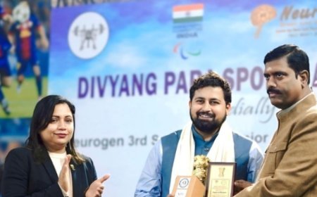 Vinay Kumar Dubey Honored at Para Powerlifting Championship