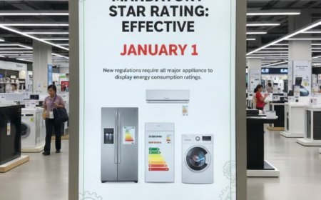 Appliances Mandatory Star Rating: Effective January 1