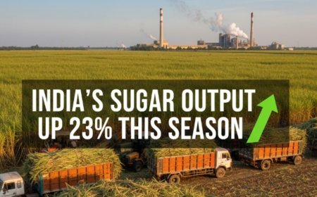 India's Sugar Output Surges 23% This Season