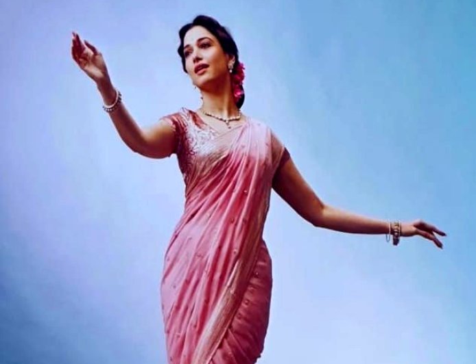 Tamannaah Bhatia Embodies Vintage Grandeur as Jayashree in V. Shantaram Biopic