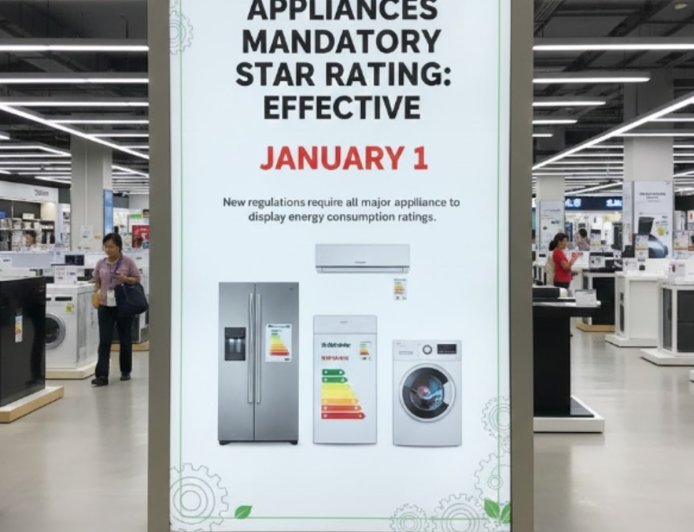 Appliances Mandatory Star Rating: Effective January 1