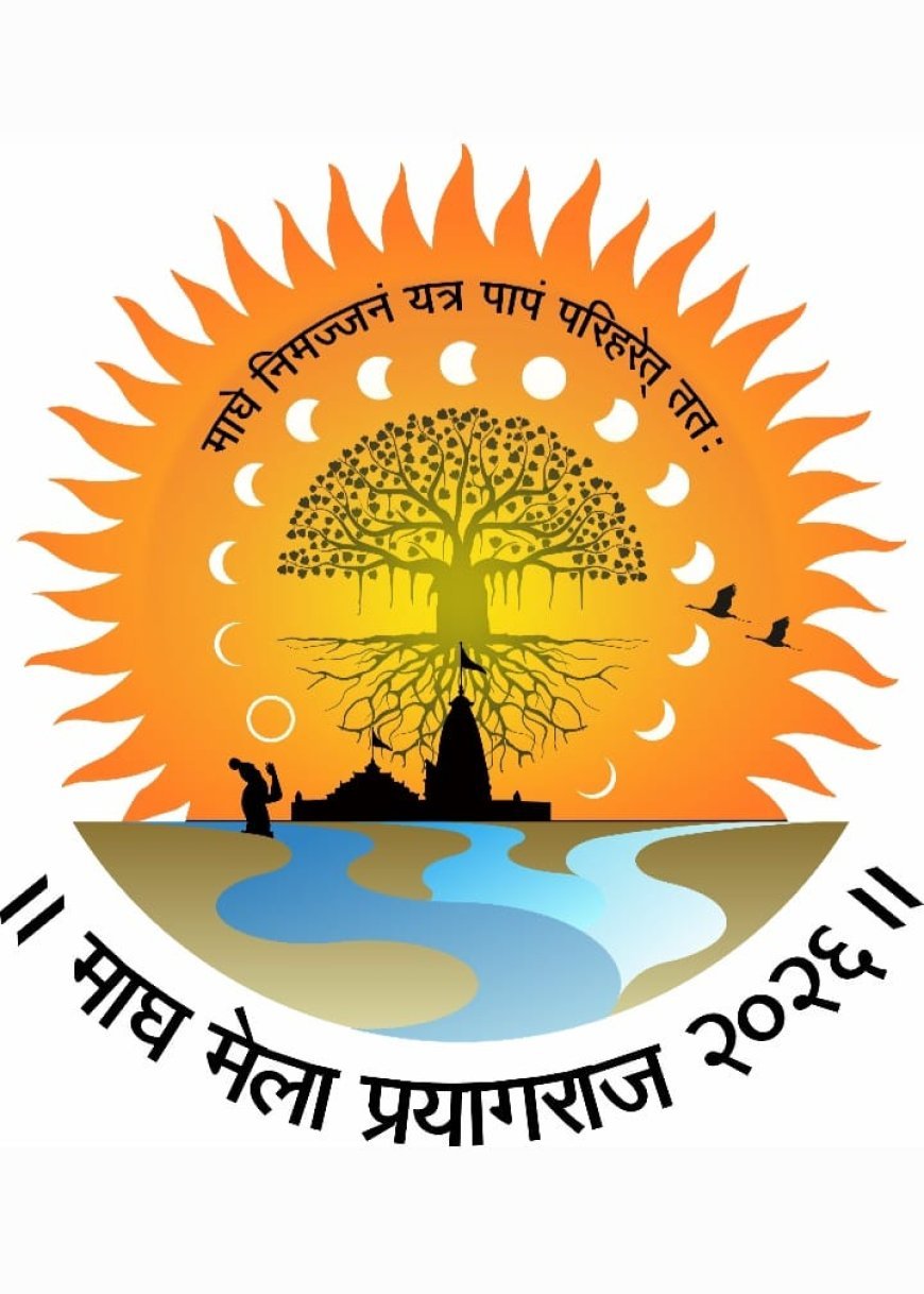 Magh Mela's New Logo as a Celestial Map of Faith