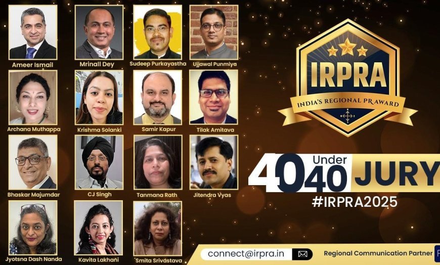 IRPRA 40 Under 40 Unveils Power-Packed Jury for 2026 Edition