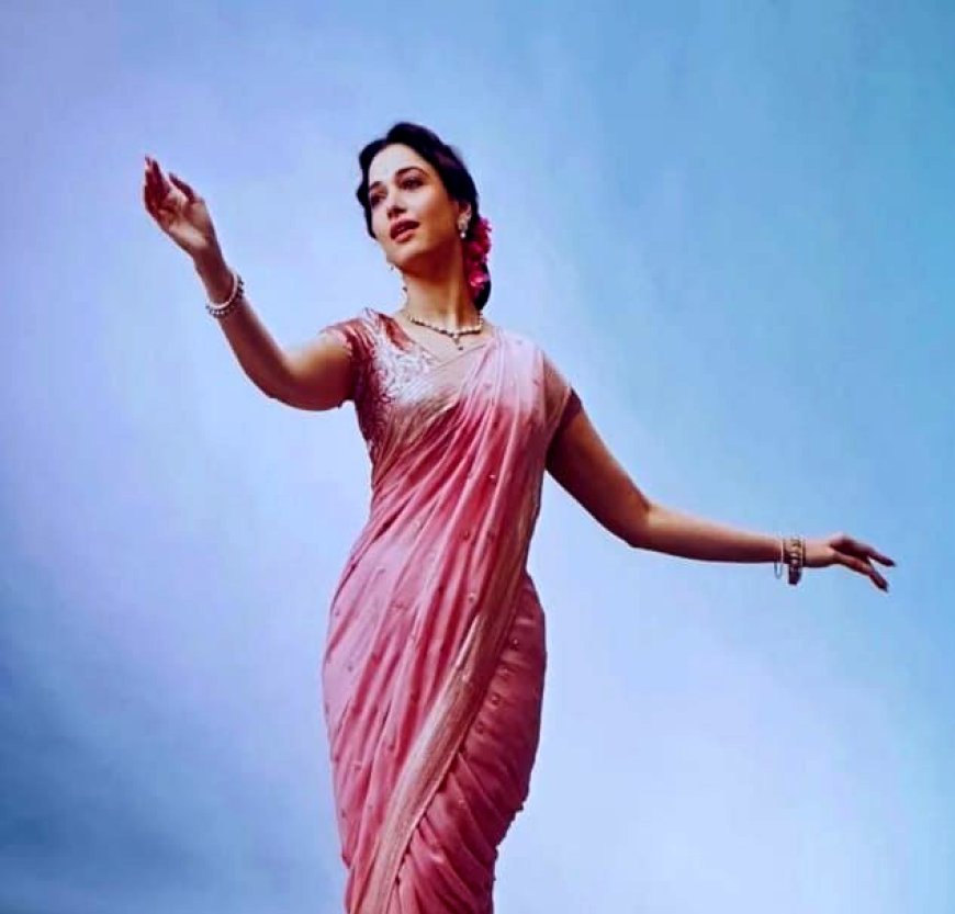 Tamannaah Bhatia Embodies Vintage Grandeur as Jayashree in V. Shantaram Biopic