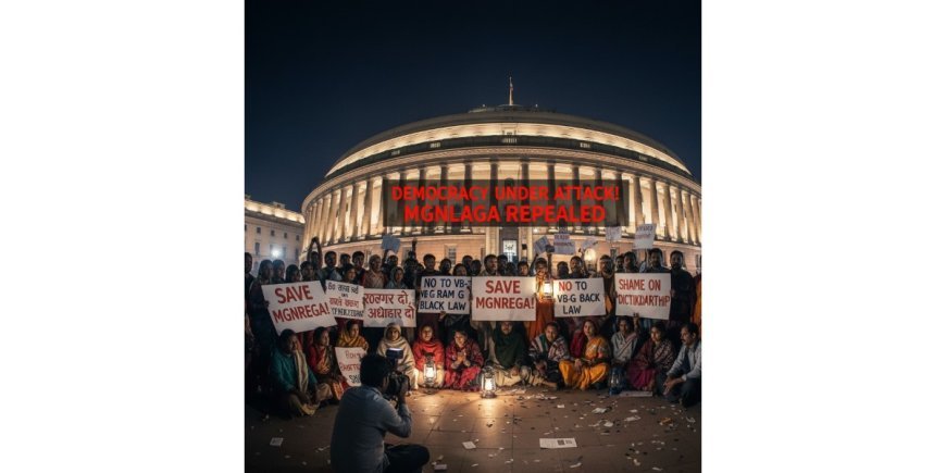 Parliament Replaces MGNREGA; Opposition Stages Overnight Protest