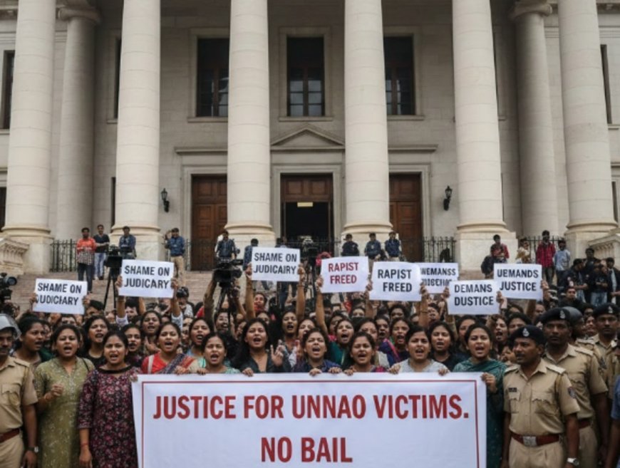 Unnao Case: Sengar's Bail Sparks Outrage Outside High Court